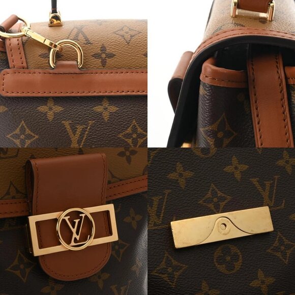 LOUIS VUITTON Monogram reverse Dauphine backpack Brown - Picture 12 of 16